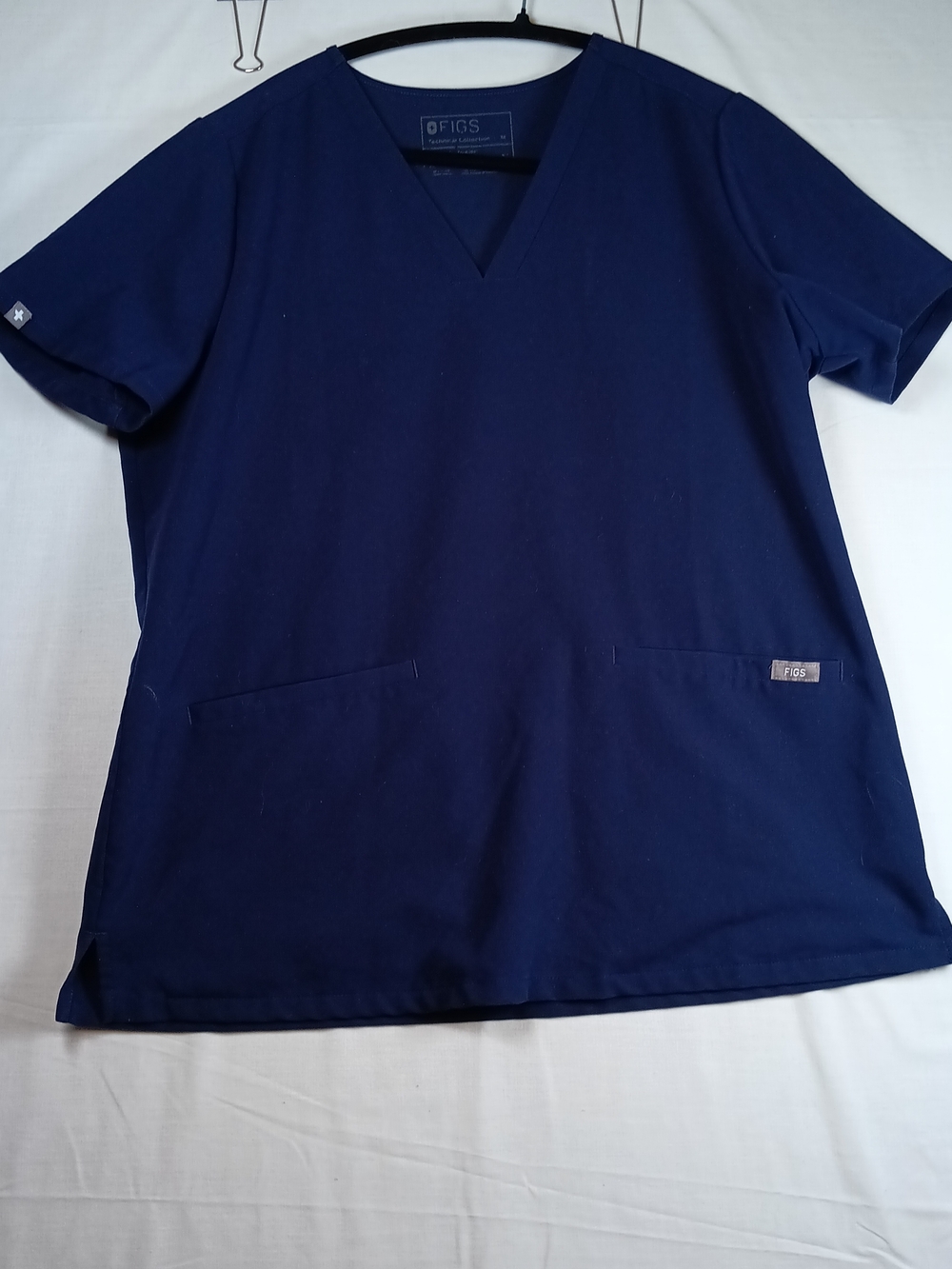 FIGS Navy V-Neck Scrub Top